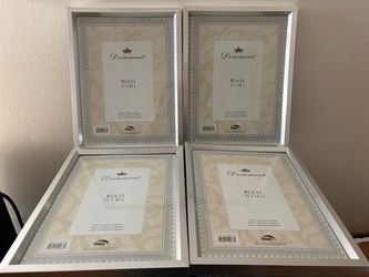 4 - Silver picture Frame set