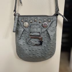 Guess Purse - Grey with silver - Adjustable strap.