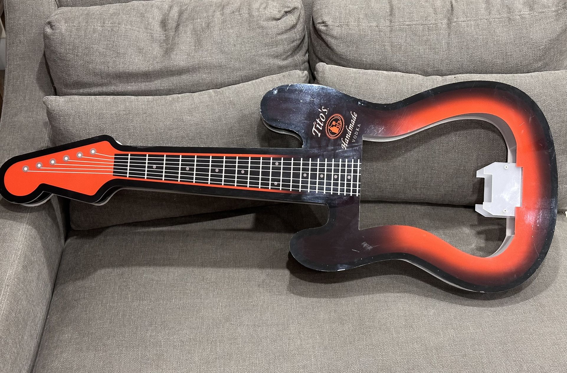 Tito’s Vodka Guitar LED Bottle Presenter