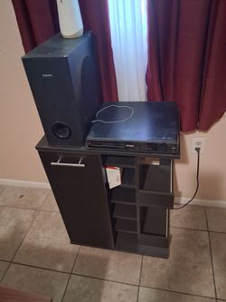 Surround Sound System & Mini Bar Cart