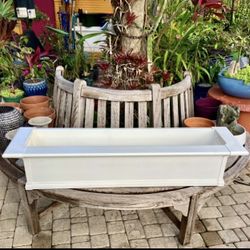 3’ Self Watering Window Box: 36”W x 12”D x 10”H