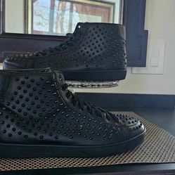 Gucci Black High Top Sneakers with Spikes Size 12  $250!!