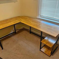 L-Shaped Desk $100