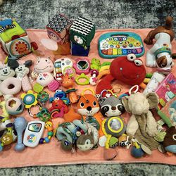 Infant Up To Crawling Baby Toy Lot