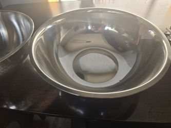 Huge Stainless Mixing Bowls