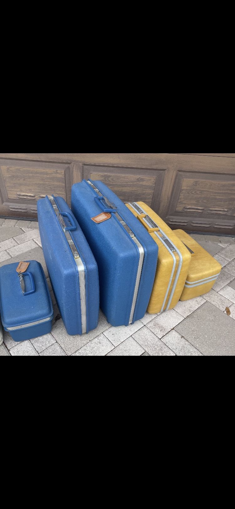 Vintage Antique Samsonite Luggage 5 Pieces