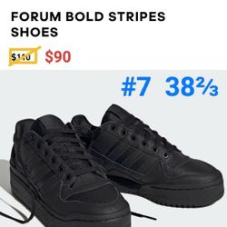New ADIDAS Forum Bold Stripes (#7) 38⅔ WOMEN