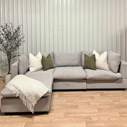 Cloud Couch Sectional FREE DELIVERY🚚 4 Piece Set Light Grey 