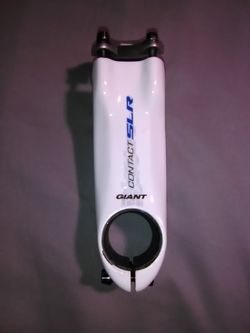 Giant Road Bike Stem Contact SLR CARBON FIBER 110 MM +/-8 D White BIKE PARTS Components Gooseneck White