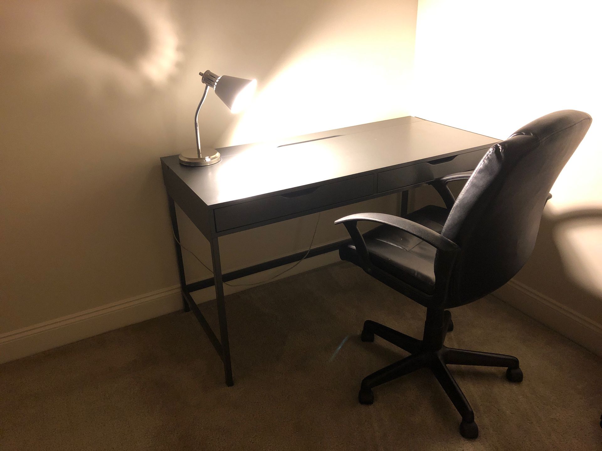 Office Table, Chair & Lamp (ALL TOGETHER)