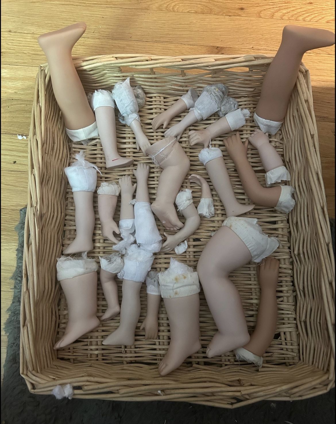 Vintage Ceramic Doll Limbs