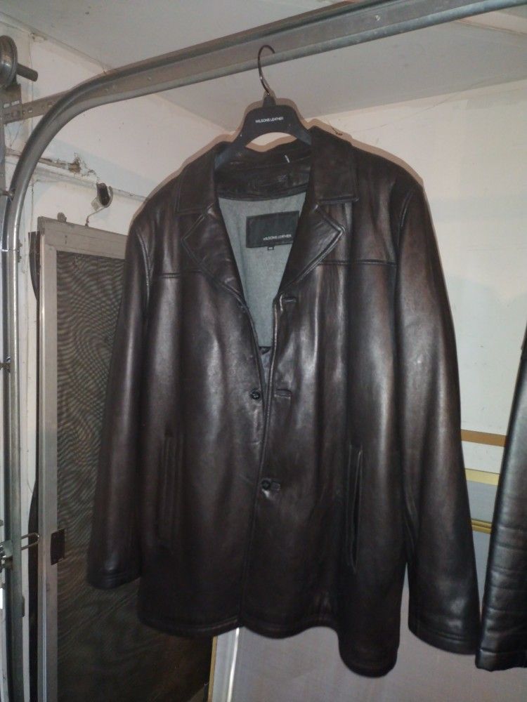 Mens WILSON leather Jacket " NEW " $20