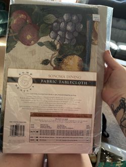 NWT vintage Sonoma fabric tablecloth
