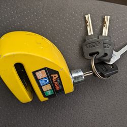 Xena motorcycle disc brake alarm