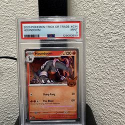 Houndoom 2023 Trick Or Trade PSA 9 
