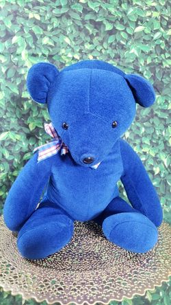 Vintage North American Bear Co 1979 21" BLUE Plush Bear (Rare)