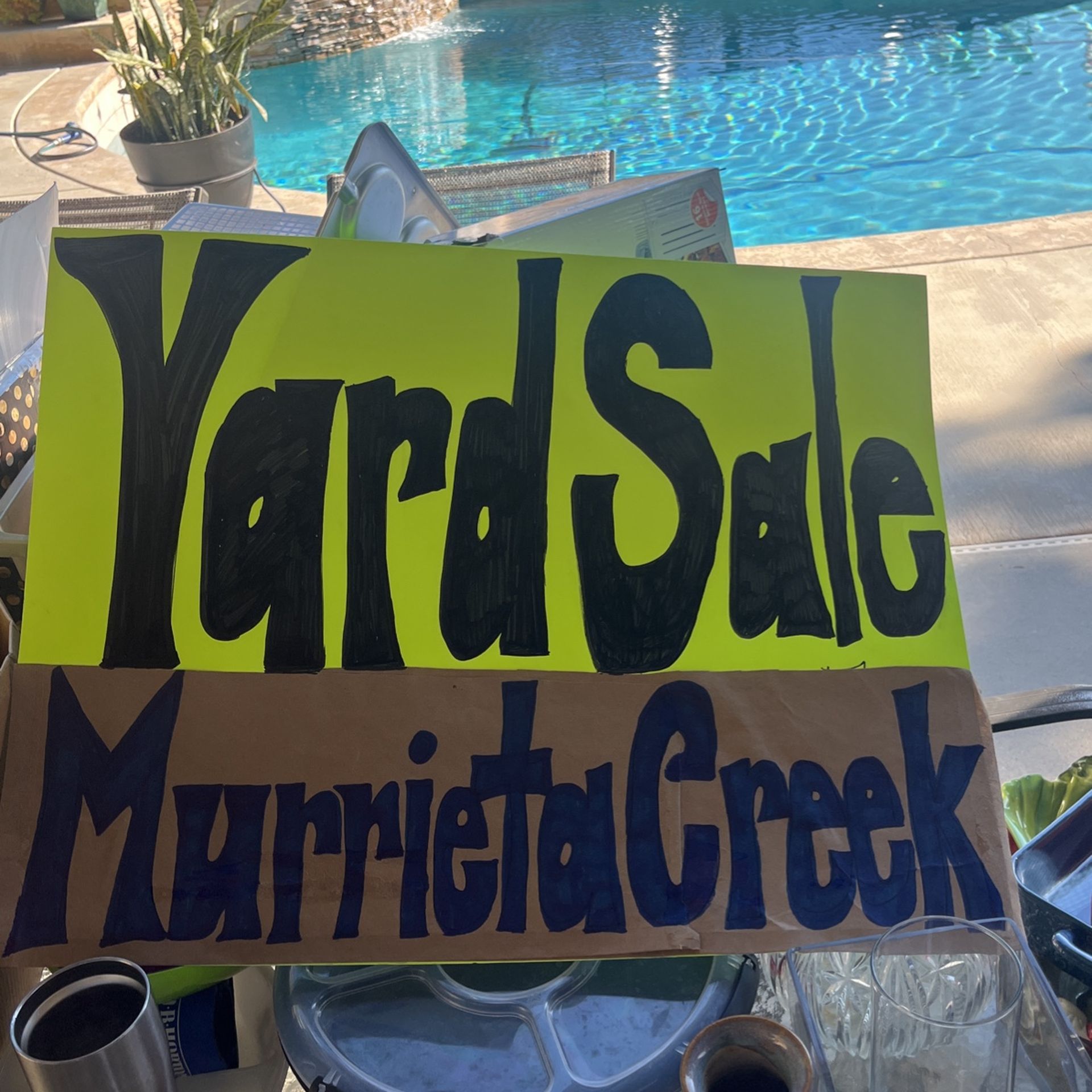 Yard Sale Friday October 25th & Saturday October 26th