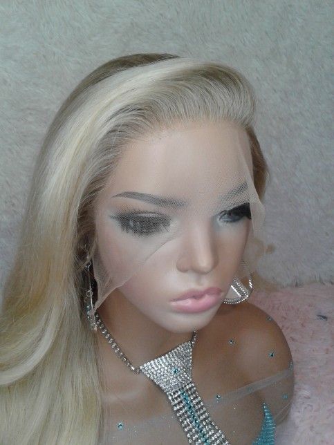 Lace Front Wig Sand Blonde Ombre Custom Colored