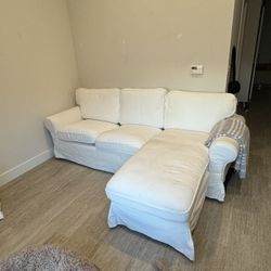 IKEA UPPLAND Sofa With Chaise White