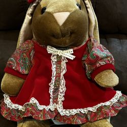 1985 “Rabbit Ears” Plush ToysRus 14” Stuffed Rabbit  