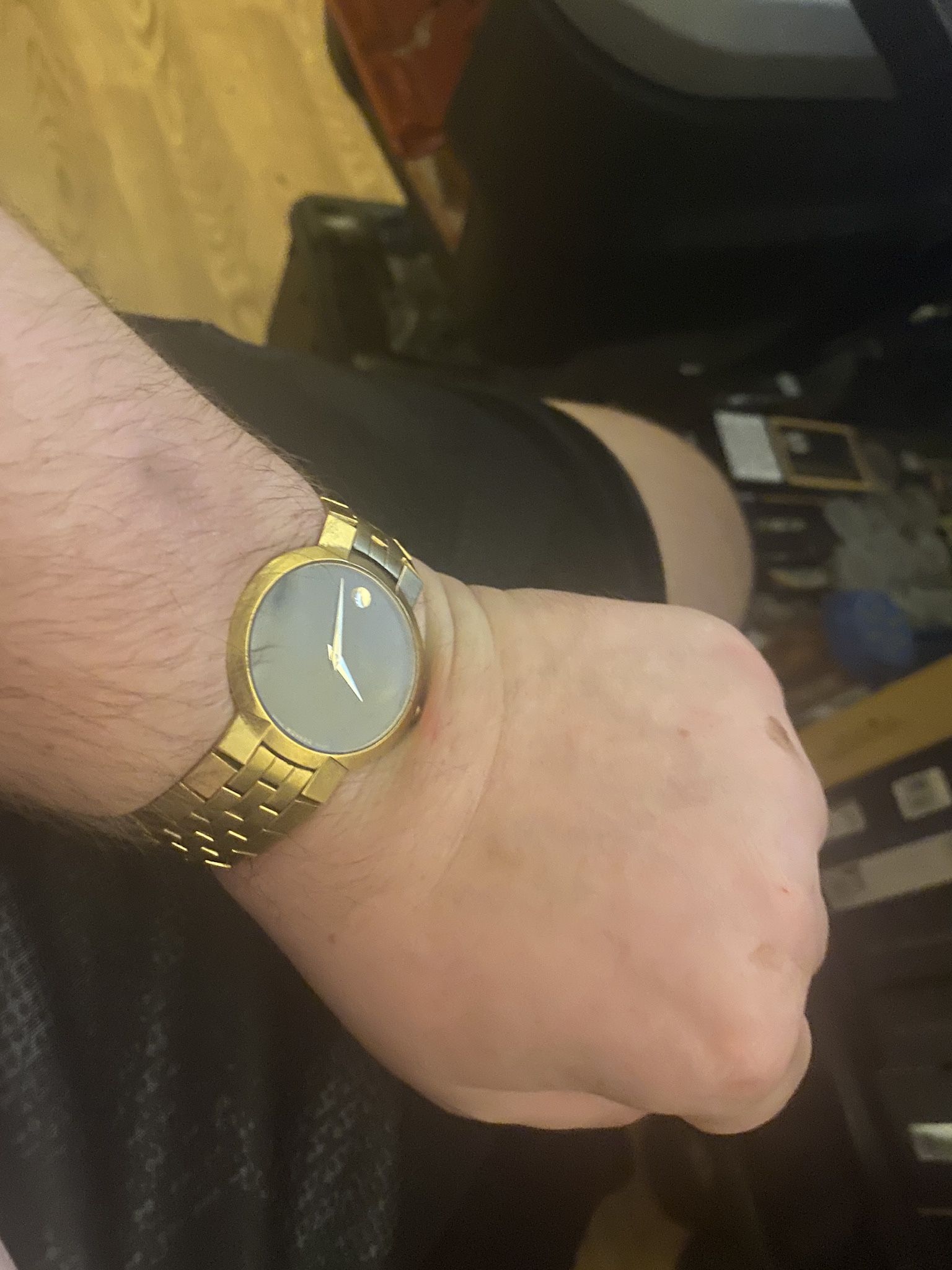 USA gold plated movado 911 with crystal in great