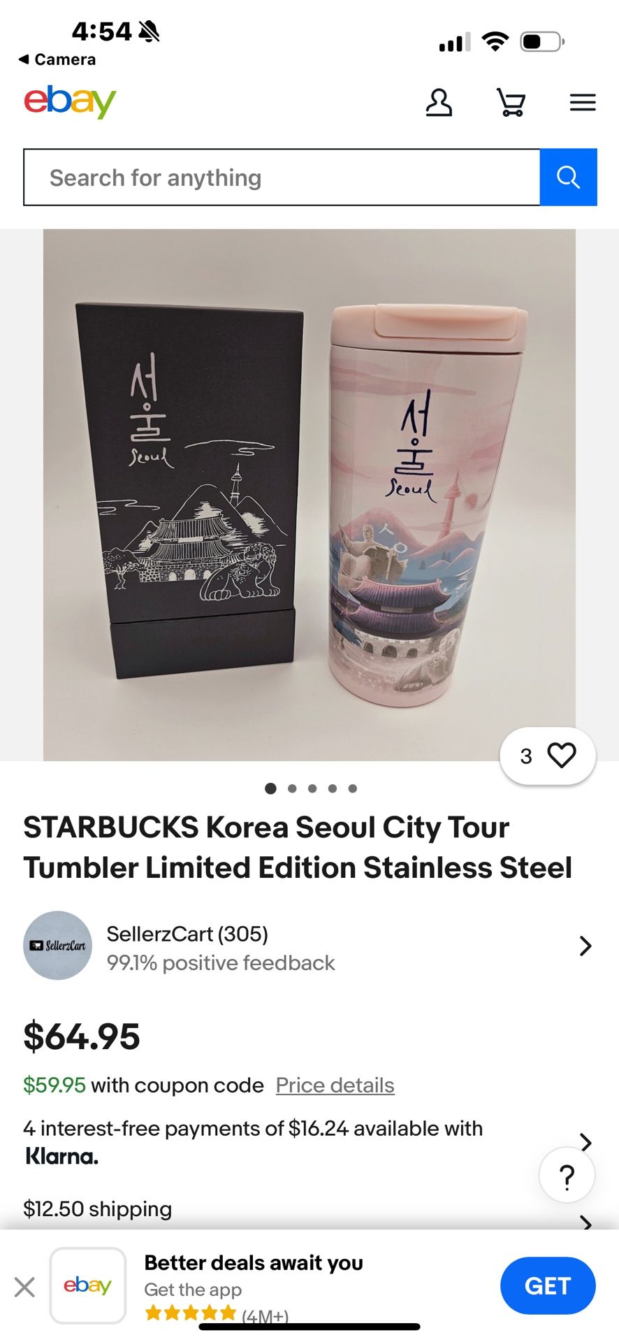 Starbuck Cup From Gycongju.