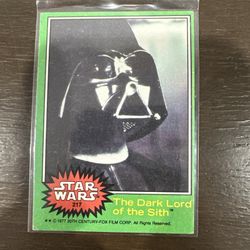 Darth Vader 1977 Star Wars Topps Card #217 The Dark Lord of the Sith NICE!