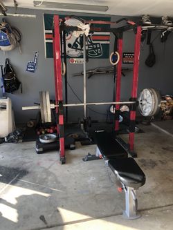 Squat Rack And Weights