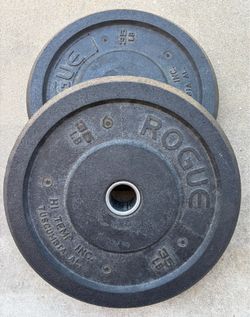 Rogue Hi-Temp Bumper Plates, 1 pair 35 lbs each