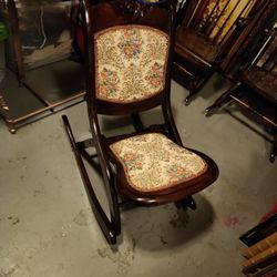 Antique  Folding Rocking  Chair