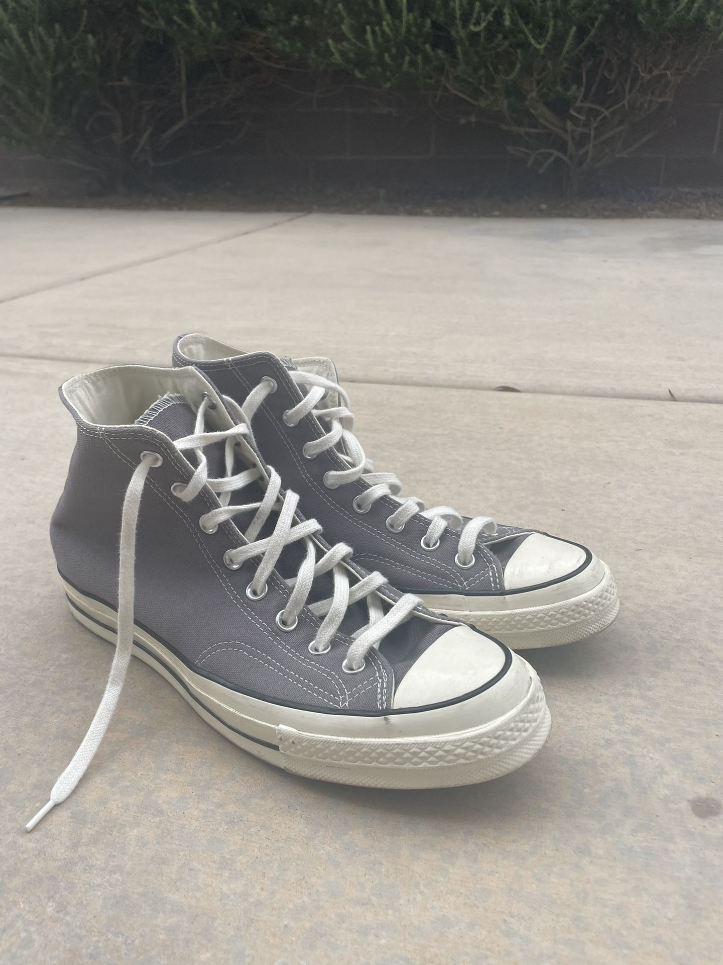 Gray Converse Chuck 70 Trainer High Top