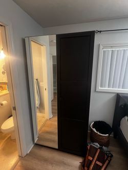 Large wardrobe with mirror