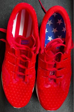 Saucony Freedom ISO USA shoes red/white/blue Sz 13