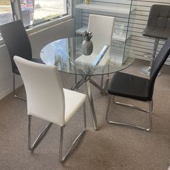 5-Piece Glass Dining Set