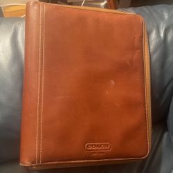 Genuine Leather Coach Folio Or Laptop Bag