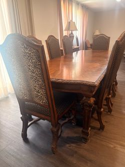 Luxury Traditional Dining Set  & Marble Accent Table Collection
