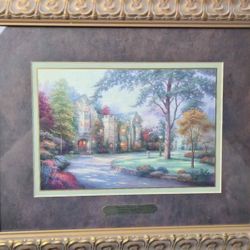 Thomas Kinkade "Beyond Summer Gate" Framed Collectors' Society Print w/ COA