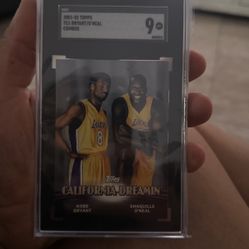 2000 Topps Kobe Bryant/Shaquille O'Neal California