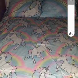 Justice Full Size Unicorn Bedding Set