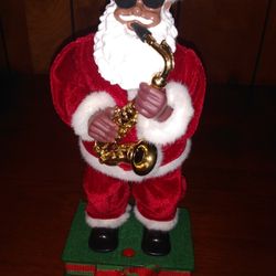  Dancing  Santa Playing Jazz