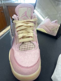 Air Jordan 4 Pink Denim Sneakers