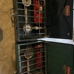 2x Coleman 2 Burner Stove 425E & 425F