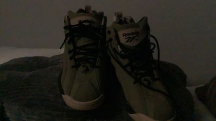 Olive green reeboks