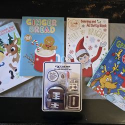 Christmas Coloring Book Lot