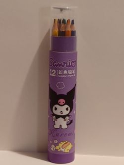 Kuromi color pencils and crayons  new