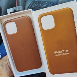 Apple I Phone 11 Pro Case Leather