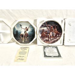A Collection Of Two  Ceramic Plate By Hamilton Collection 1972 