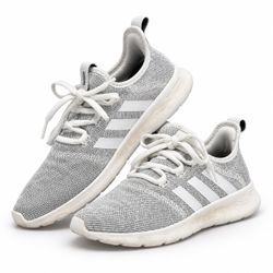Adidas Cloudfoam Pure 2.0 Women’s Size 8.5 White Grey Sneakers