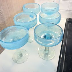 Pottery Barn Margarita Glasses