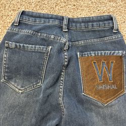 Shishal Fleece Lined High Waisted Denim Jeans Womens Size Small